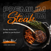 Premium Steak Order Instagram Post