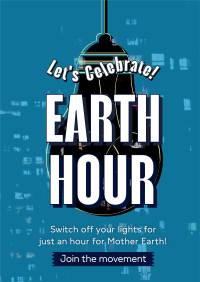 Earth Hour Light Bulb Flyer