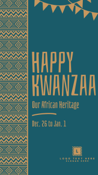 Tribal Kwanzaa Heritage Instagram Story