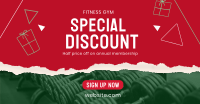 Christmas Fitness Discount Facebook Ad