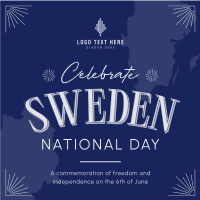 Conventional Sweden National Day Instagram Post