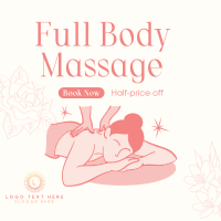 Body Massage Promo Instagram Post