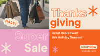 Super Sale this Thanksgiving Video