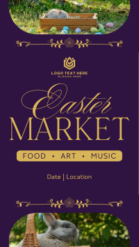 Flowery Easter Market Instagram Reel Image Preview