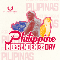 Retro Philippine Independence Day Instagram Post Design