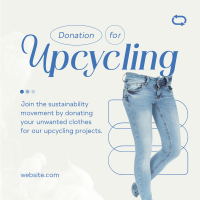 Fashion Upcycling Drive Instagram Post
