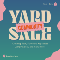 Yard Community Sale Instagram Post