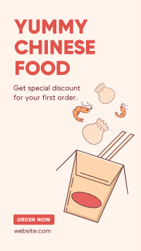 Asian Food Delivery Facebook Story Design