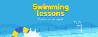 Swimming Lessons Facebook Cover Image Preview