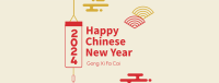 Chinese New Year Elements Facebook Cover Design