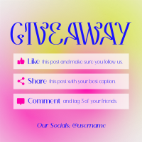 Wispy Radiant Giveaway Instagram Post Design