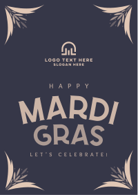 Festive Mardi Gras Flyer