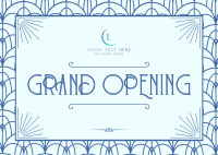 Luxurious Opening Postcard Design