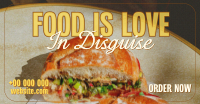 Food Love Quote Facebook Ad