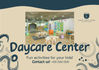 Fun Daycare Center Postcard Design