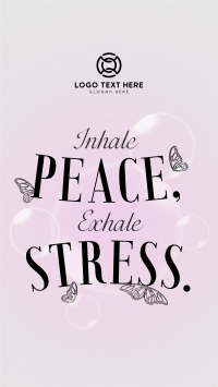 Relaxation Breathing  Quote Instagram Story