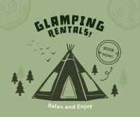 Weekend Glamping Rentals Facebook Post