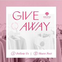 Fashion Style Giveaway Instagram Post Image Preview