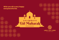 Celebrate Eid Mubarak Pinterest Cover Design