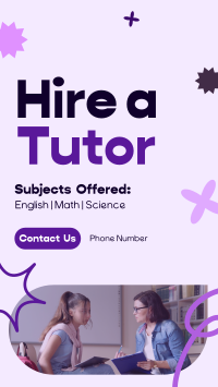 Junior Private Tutor Facebook Story