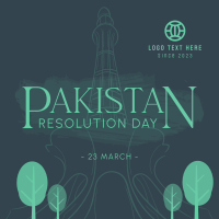 Pakistan Day Landmark Instagram Post