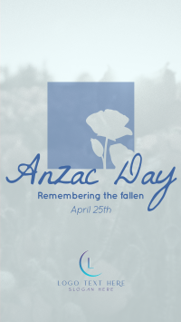 Remembering Anzac Facebook Story