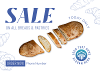 Bakery Sale Postcard