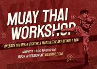 Muay Thai Workshop Postcard