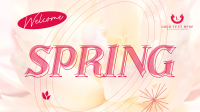 Floral Welcome Spring Facebook Event Cover