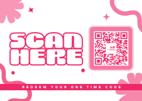 Quirky QR Discount Deal Postcard Image Preview