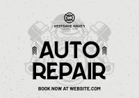 Professional Auto Repair Postcard Image Preview