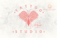 Tattoo Moth Pinterest Cover Design