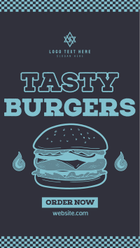 Vintage Tasty Burger Instagram Story Design