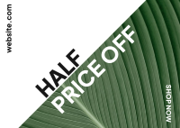 Half Price Plant Postcard