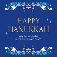 Celebrating Hanukkah Instagram Post Design