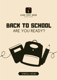 Back to School Vector Poster