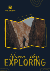 Never Stop Exploring Flyer