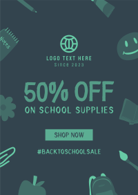 Back to School Discount Poster