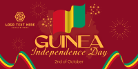 Guinea Independence Day Ribbon Twitter Post