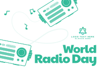 Radio Day Event Postcard