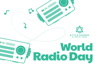 Radio Day Event Postcard