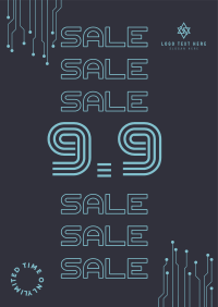 9.9 Special Sale Badge Poster