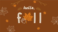 Hello Fall Greeting Animation