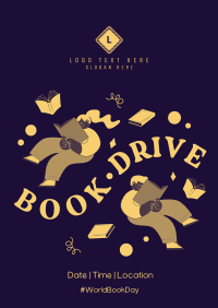 Donate Books, Fill Hearts Poster