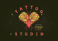 Tattoo Studio Postcard example 4