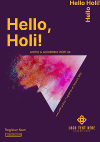 Holi Powder Splash Poster