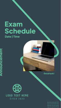 Announcement Exam Schedule Facebook Story
