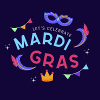 Mardi Gras Festival Instagram Post Image Preview