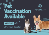 Pet Vaccination Postcard