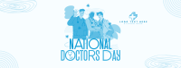 Modern Quirky Doctor's Day Facebook Cover